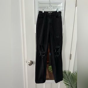 Pacsun Distressed Wide Leg Jeans